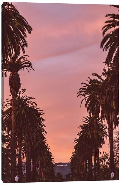 Hollywood Canvas Art Print - City Sunrise & Sunset Art