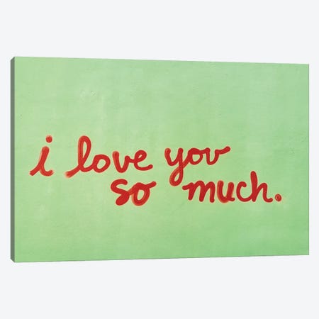 I Love You So Much II Canvas Print #BTY46} by Bethany Young Art Print
