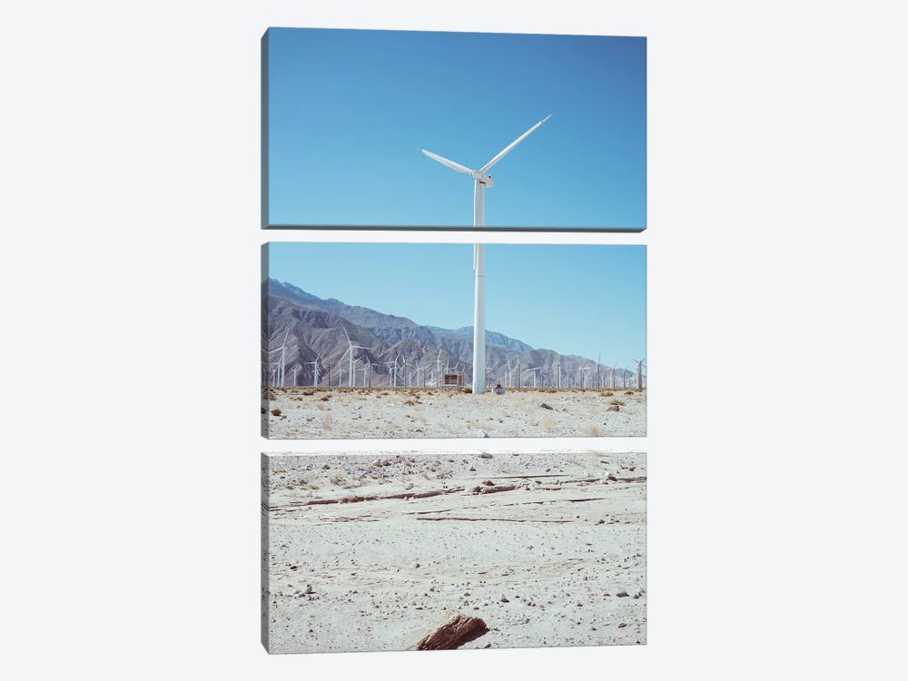 Palm Springs Windmills III by Bethany Young 3-piece Canvas Wall Art