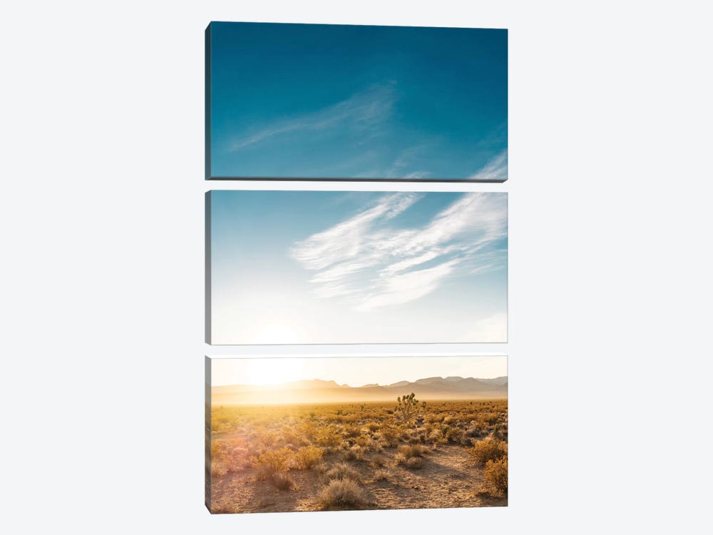 Nevada Desert Sunrise by Bethany Young 3-piece Canvas Wall Art