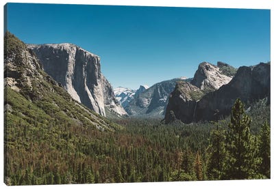 Tunnel View, Yosemite National Park V Canvas Art Print - Cliff Art