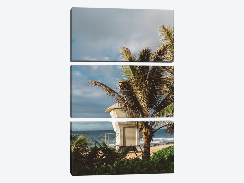 Hawaii Lifeguard Post by Bethany Young 3-piece Canvas Art Print