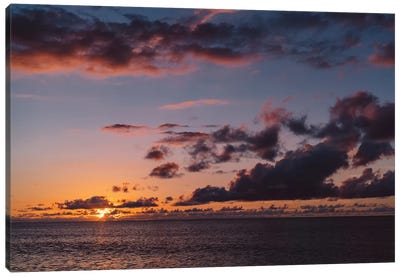 Hawaiian Sunset II Canvas Art Print - Beach Sunrise & Sunset Art