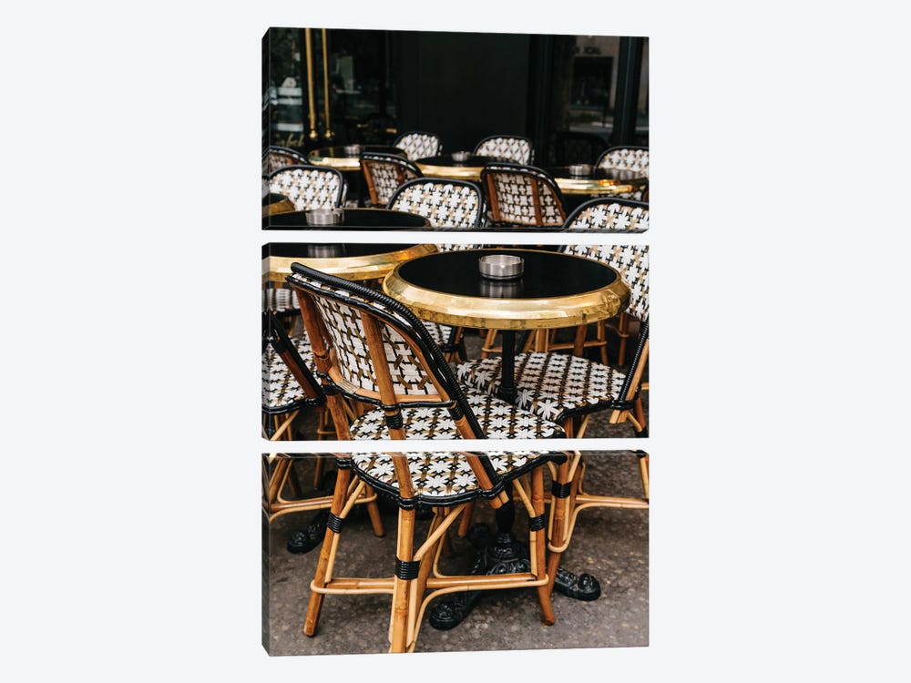 Paris Cafe VII by Bethany Young 3-piece Canvas Print