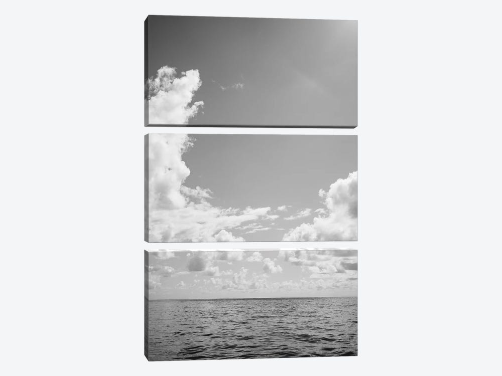 Monochrome Ocean View III by Bethany Young 3-piece Art Print