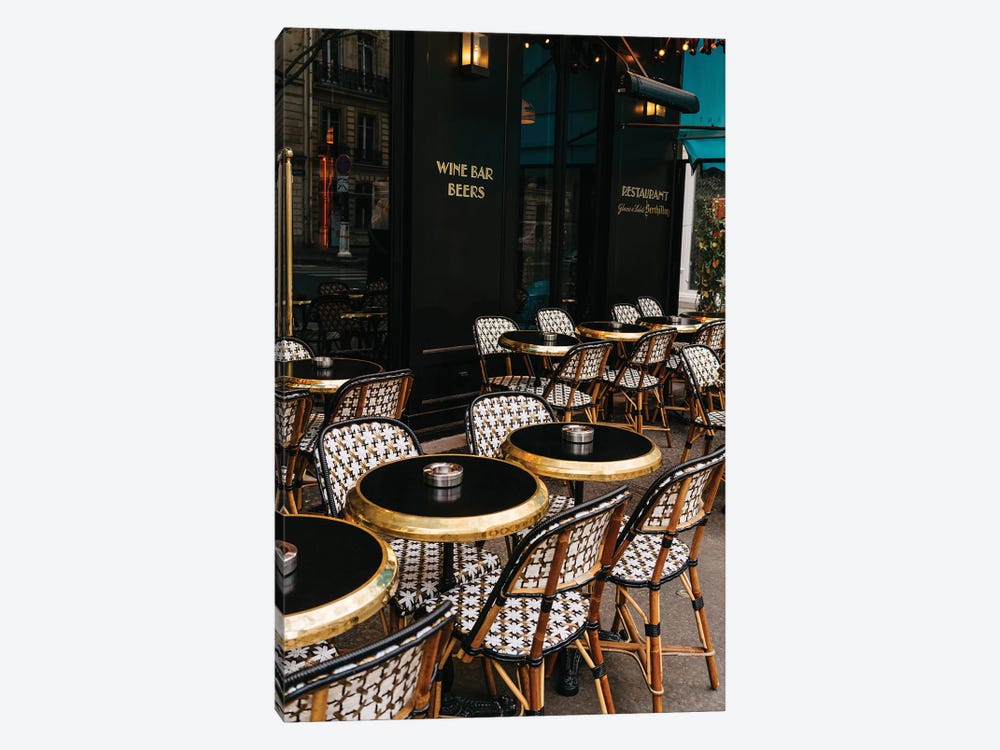 Paris Cafe VIII by Bethany Young 1-piece Canvas Art