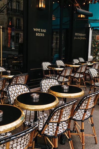 Novelty City Scenes: Paris Cafe VIII by Bethany Young