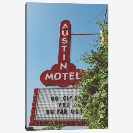 Austin Motel Canvas Print #BTY745} by Bethany Young Canvas Art Print