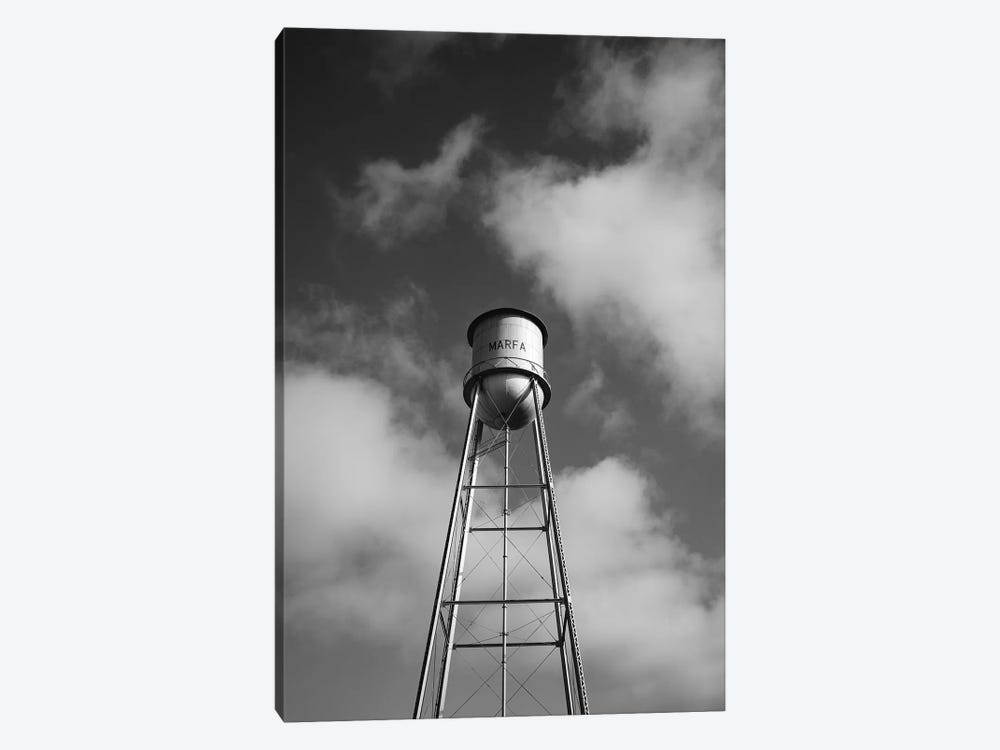 Monochrome Marfa Water Tower by Bethany Young 1-piece Canvas Artwork
