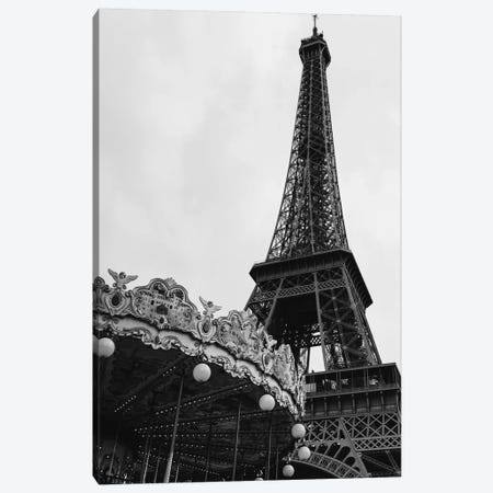 Eiffel Tower Carousel III Canvas Print #BTY770} by Bethany Young Canvas Art Print
