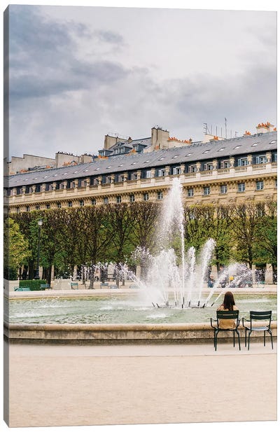 Jardin du Palais Royal V Canvas Art Print - Fountain Art