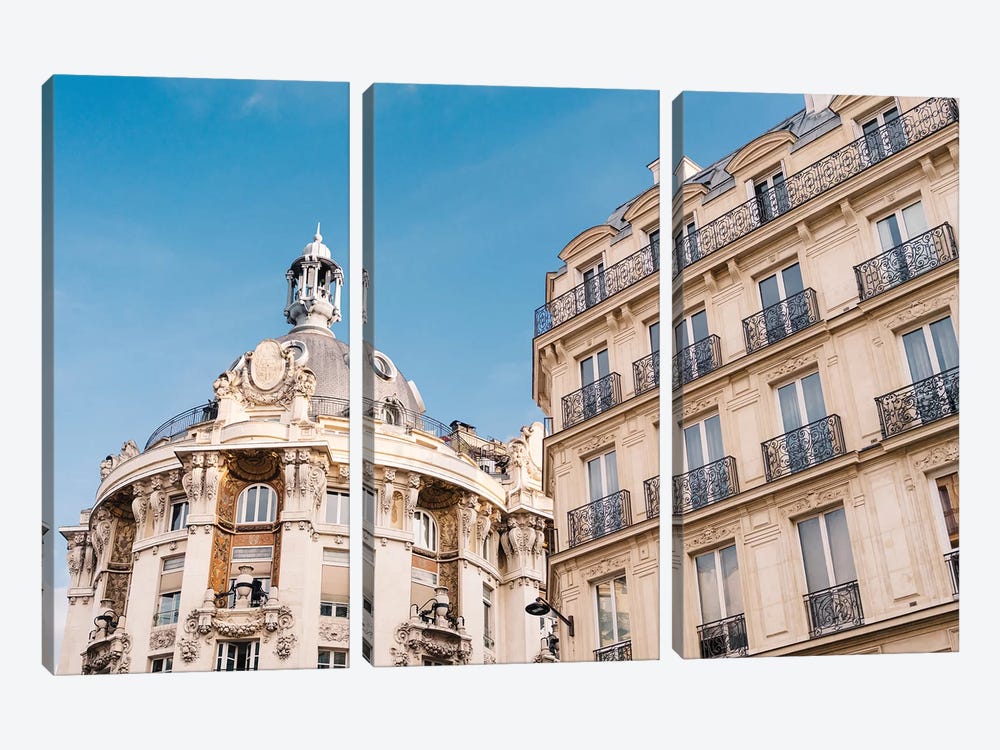 Paris Architecture IV by Bethany Young 3-piece Canvas Art