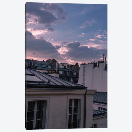 Paris Sunset V Canvas Print #BTY825} by Bethany Young Canvas Artwork