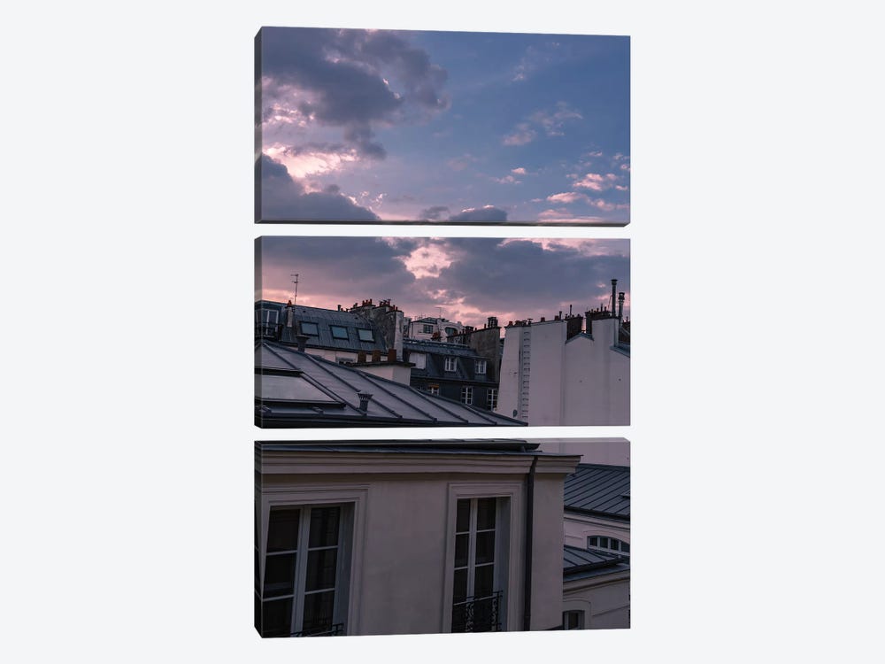 Paris Sunset V by Bethany Young 3-piece Canvas Artwork