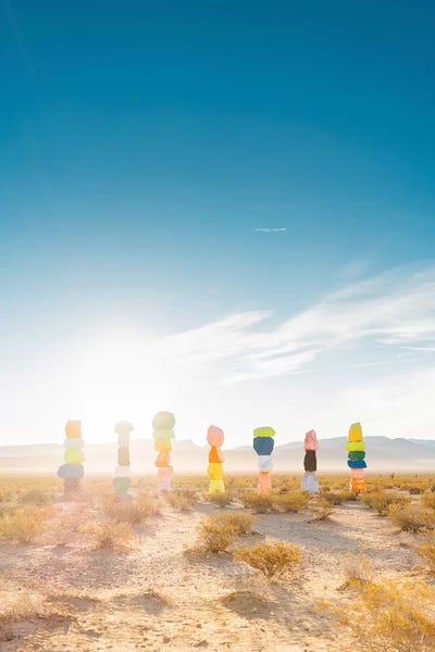 Nevada: Seven Magic Mountains Sunrise by Bethany Young
