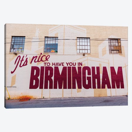 Birmingham Mural Canvas Print #BTY874} by Bethany Young Art Print