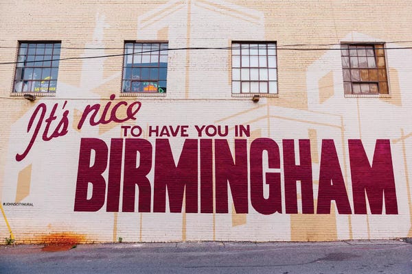 Novelty City Scenes: Birmingham Mural by Bethany Young