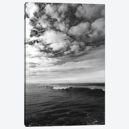 Monochrome Surfing Canvas Print #BTY886} by Bethany Young Canvas Art