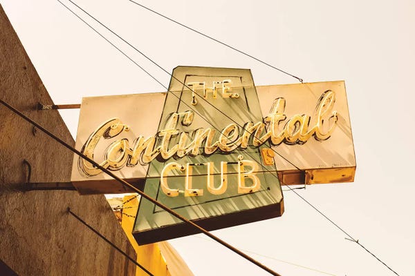 Large Photography - Canvas Prints: The Continental Club by Bethany Young