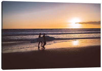 Venice Beach Surfers Canvas Art Print - Bethany Young