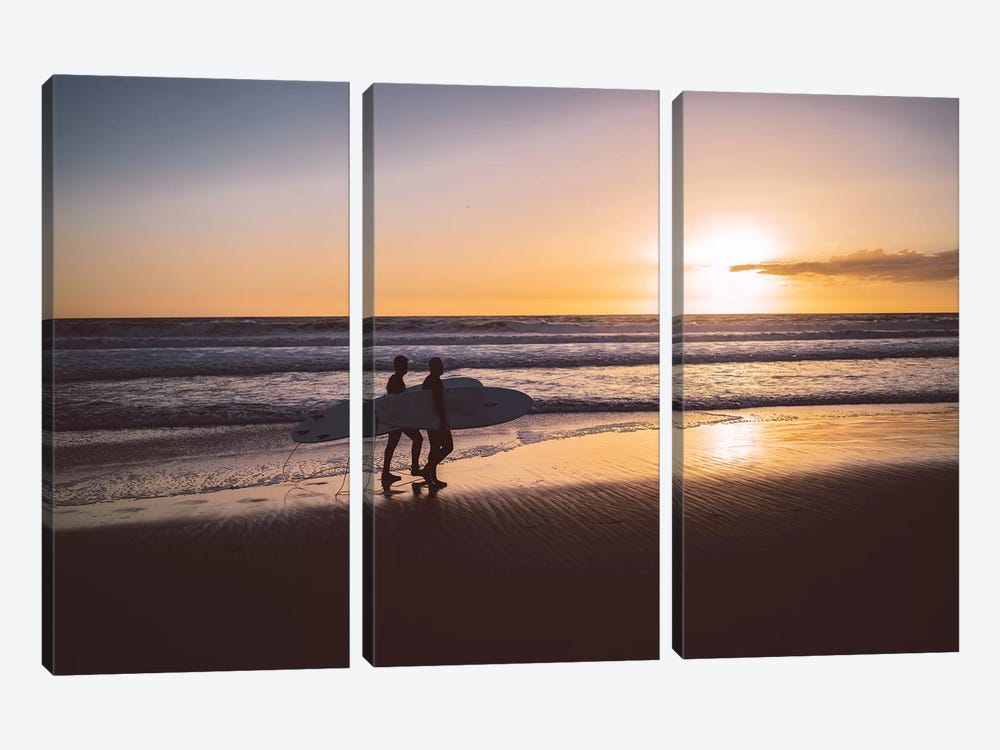 Venice Beach Surfers by Bethany Young 3-piece Canvas Print