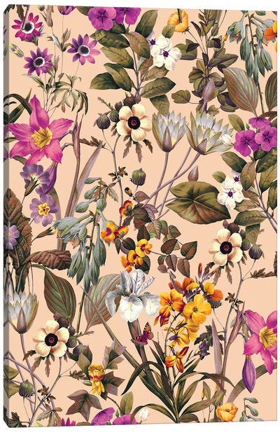 Exotic Garden XVIII Canvas Art Print - Burcu Korkmazyurek