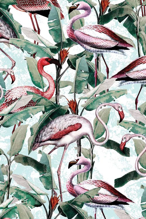 Floral And Flamingo VIII