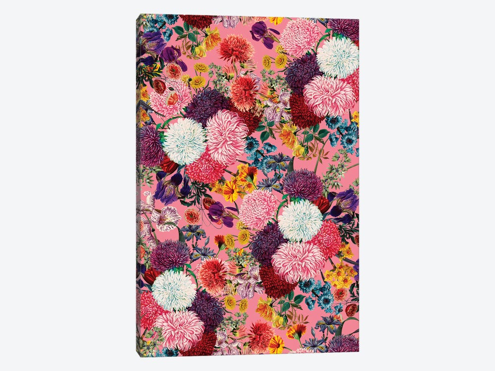 Floral Pink Pattern by Burcu Korkmazyurek 1-piece Art Print