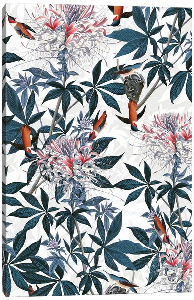 Hummingbirds I Canvas Art Print - Floral & Botanical Patterns