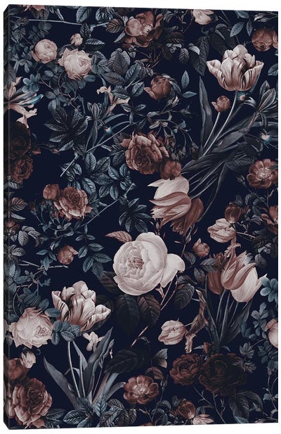 Night Forest XXI Canvas Art Print - Floral & Botanical Patterns