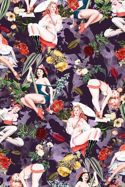 Pin-Up III by Burcu Korkmazyurek metal wall art