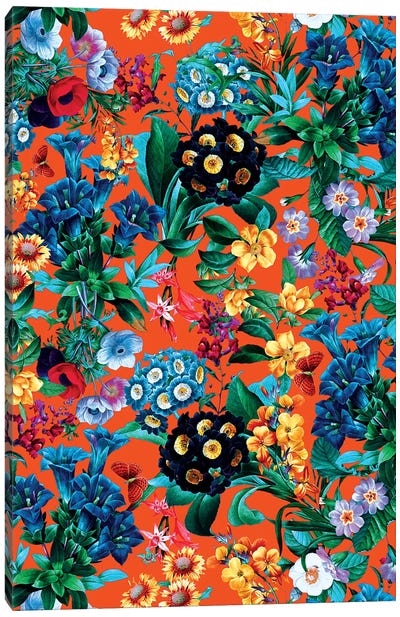 Romantic Garden VII Canvas Art Print - Burcu Korkmazyurek