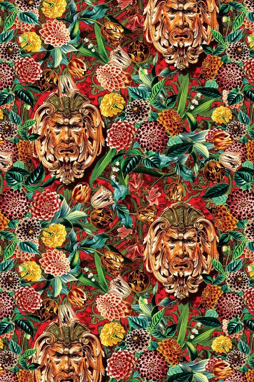 Vintage Botanical Garden by Burcu Korkmazyurek wall art