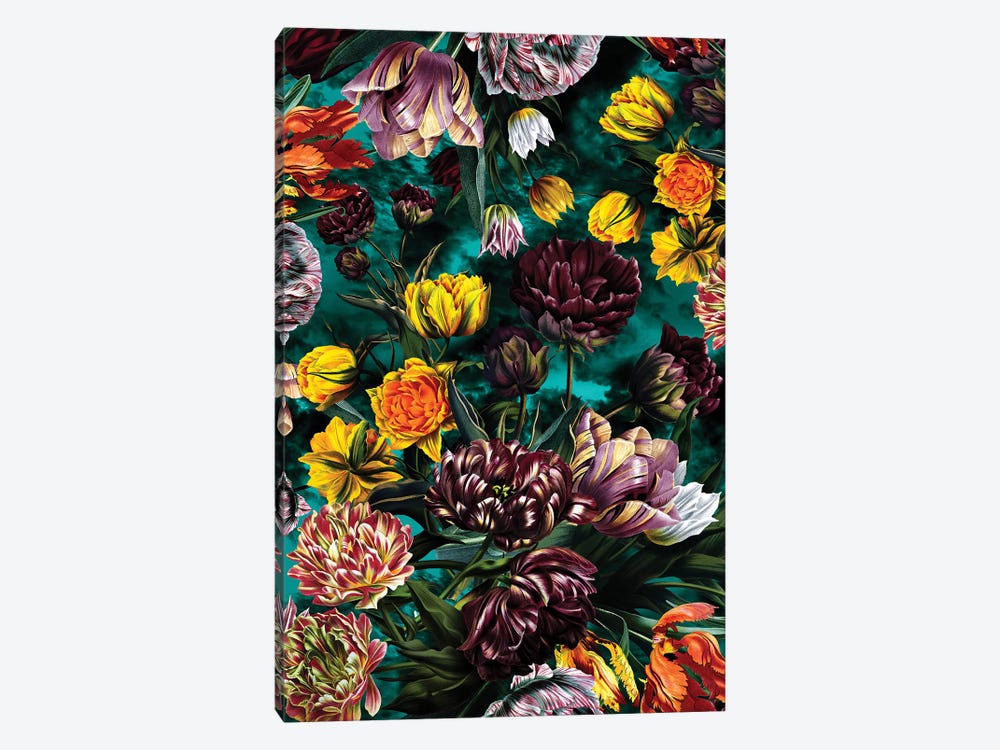 Botanical Multicolor Garden by Burcu Korkmazyurek 1-piece Art Print
