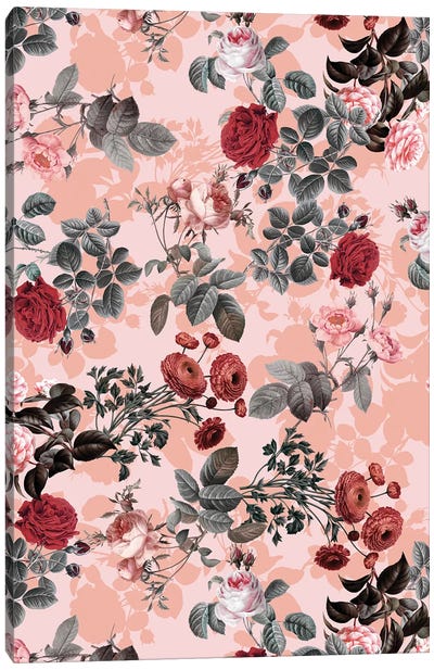 Rose Garden Canvas Art Print - Burcu Korkmazyurek