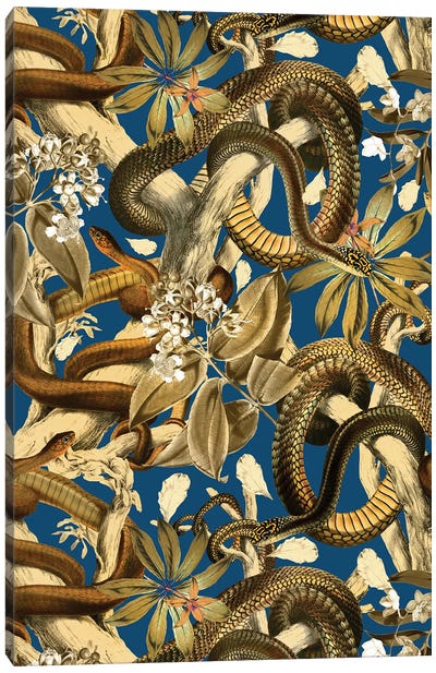 Snake Garden Canvas Art Print - Burcu Korkmazyurek