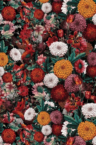 Burcu Korkmazyurek: Autumn Night Garden II by Burcu Korkmazyurek