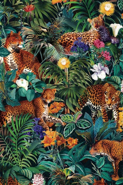 Animal Patterns: Dangers In The Forest XIV by Burcu Korkmazyurek