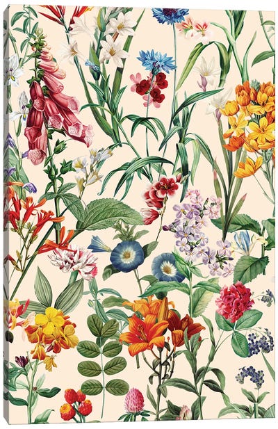 Magical Garden XXIII Canvas Art Print - Floral & Botanical Patterns