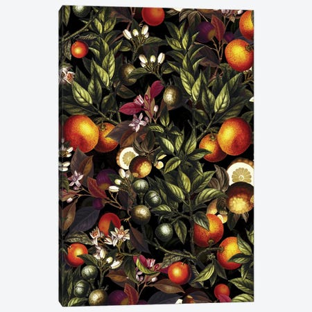Vintage Fruit Pattern XXVII Canvas Print #BUR223} by Burcu Korkmazyurek Canvas Artwork