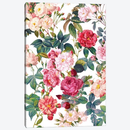Rose Garden VII Canvas Print #BUR230} by Burcu Korkmazyurek Canvas Print