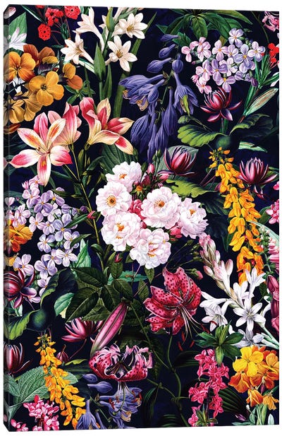 Vintage Garden XIII Canvas Art Print - Floral & Botanical Patterns