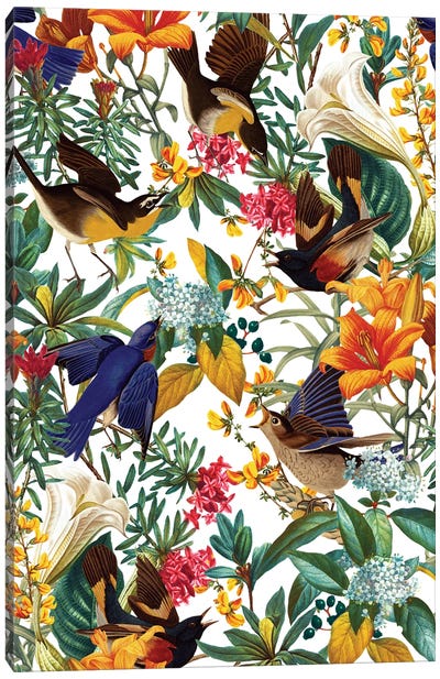 The Land Of Birds II Canvas Art Print - Burcu Korkmazyurek