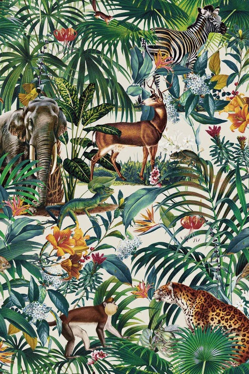 Floral And Animals Pattern III