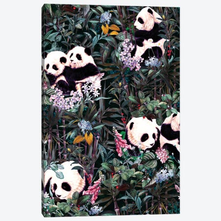 Rainforest Pandas Canvas Print #BUR265} by Burcu Korkmazyurek Canvas Print