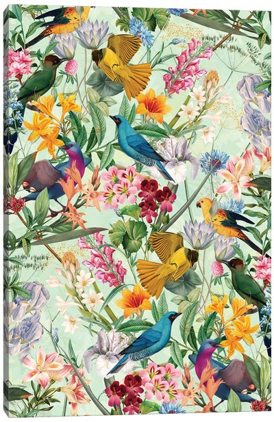 Tropical Paradise II Canvas Art Print - Floral & Botanical Patterns