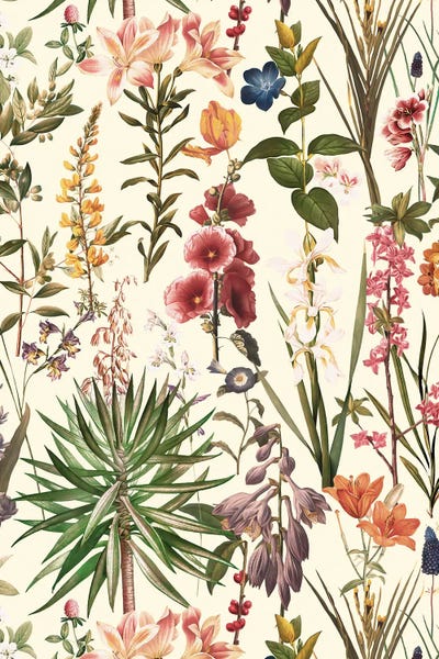 Vintage Botanical Illustrations: Secret Garden VI by Burcu Korkmazyurek