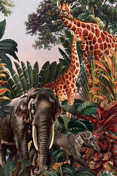 Animal Patterns: Beautiful Forest VII by Burcu Korkmazyurek