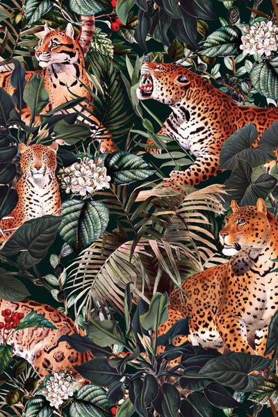 Animal Patterns: Dangers In The Forest XIII by Burcu Korkmazyurek