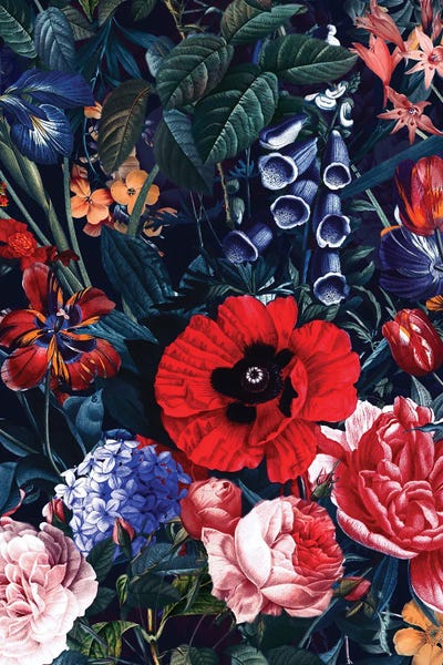 Burcu Korkmazyurek: Midnight Garden XVIII by Burcu Korkmazyurek